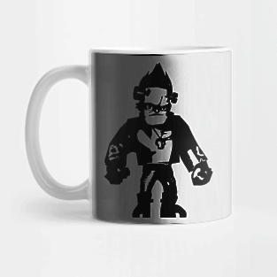 Frankenstein minimal silhouette white Mug